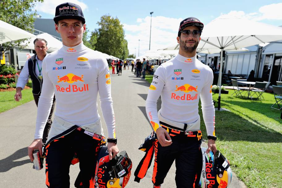 Daniel Ricciardo e Max Verstappen (Getty Images)